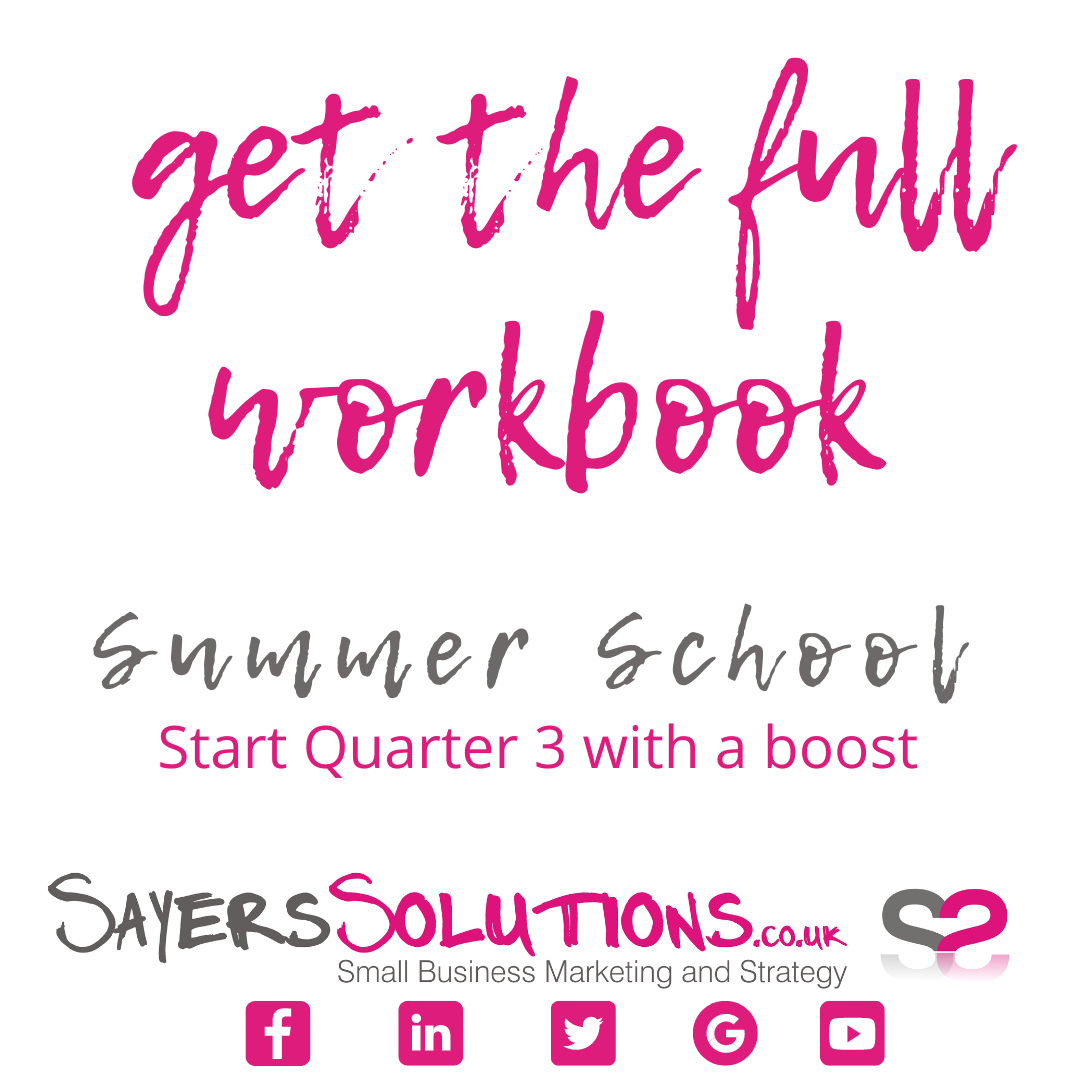 Sayers Solutions Summer School - get the full workbook